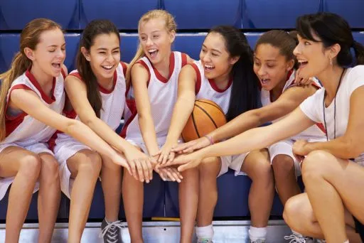 3rd Grade Basketball Leadership Lessons Coach Of Female High School Basketball Team Gives Team Talk